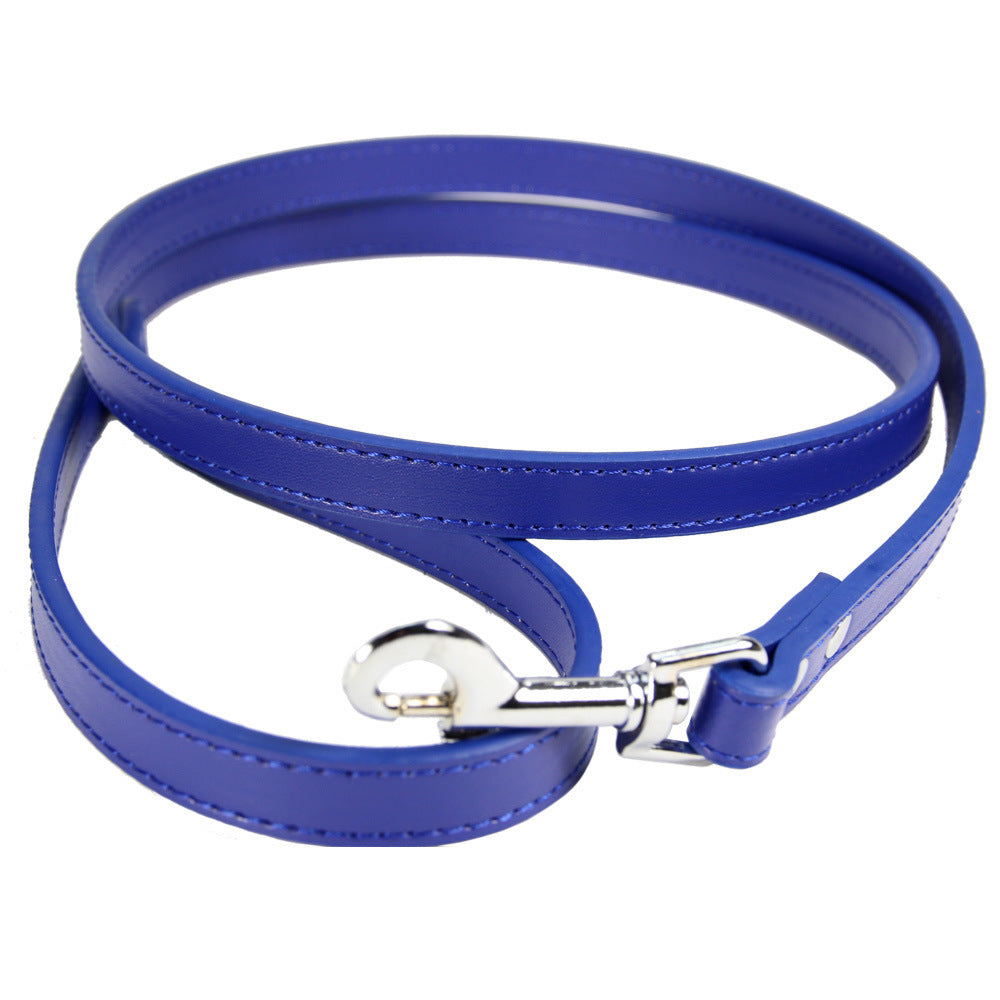 Premium 47-Inch PU Leather Pet Leash - Dog Chain for Style and Control