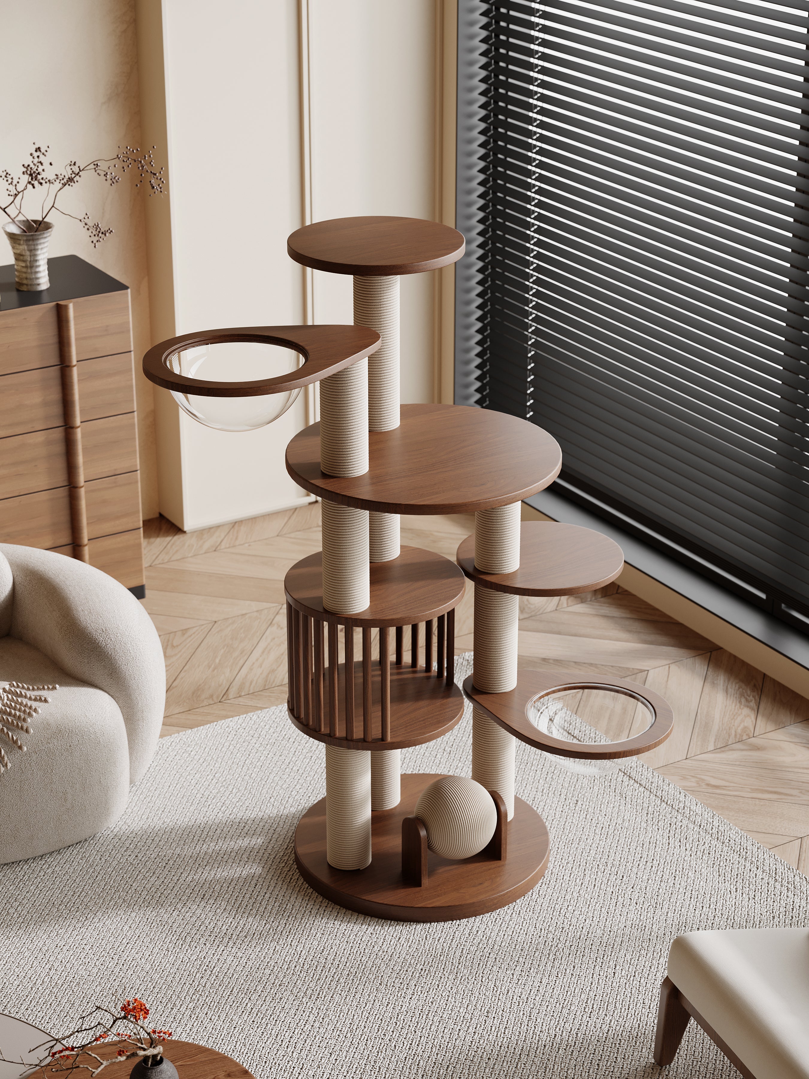 The Purrfect Estate - Cat Tree and Activity Tower