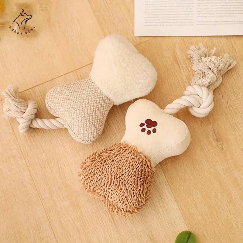 The Plush- Bite-Resistant Interactive Dog Teeth Cleaner