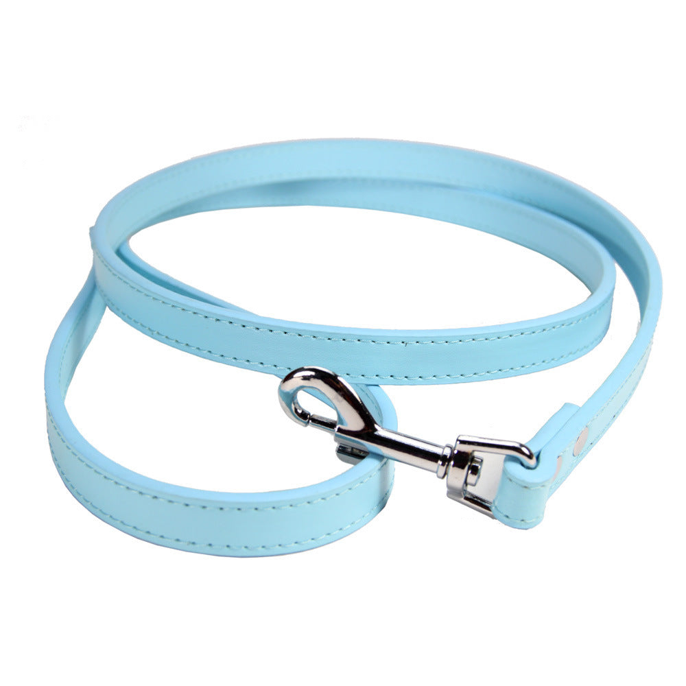 Premium 47-Inch PU Leather Pet Leash - Dog Chain for Style and Control