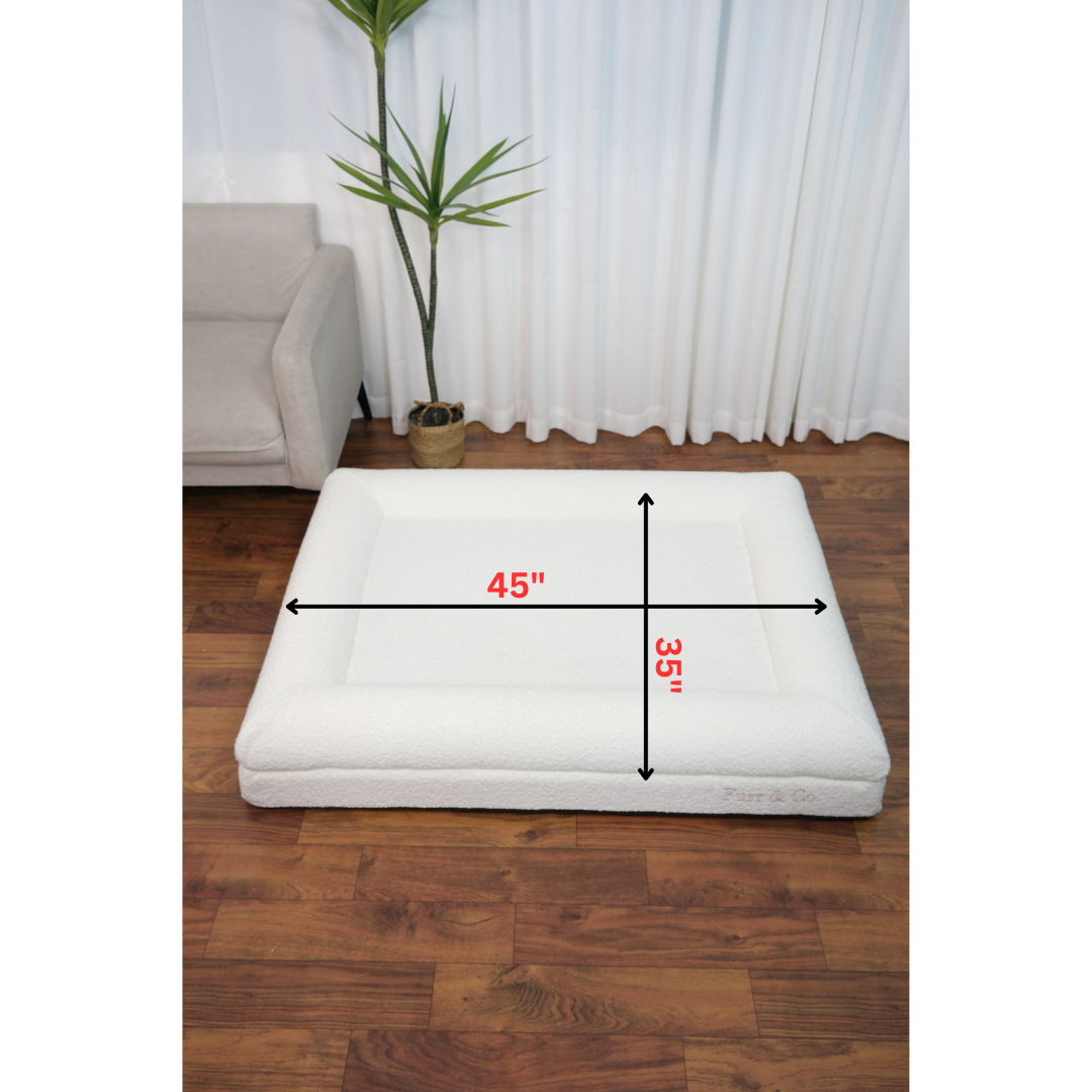The Luxe Bouclé Restorative Pet Bed
