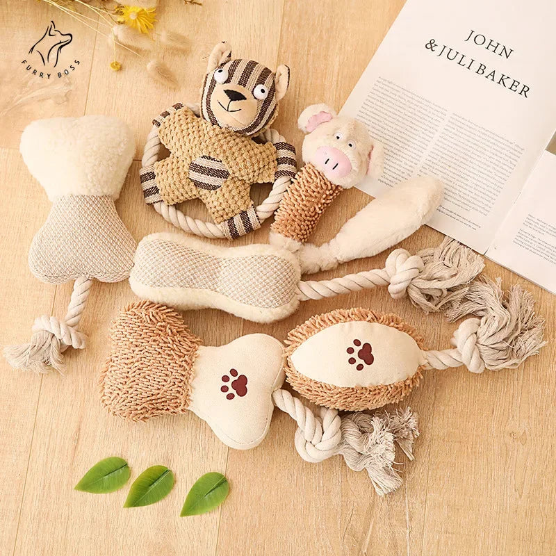 The Plush- Bite-Resistant Interactive Dog Teeth Cleaner