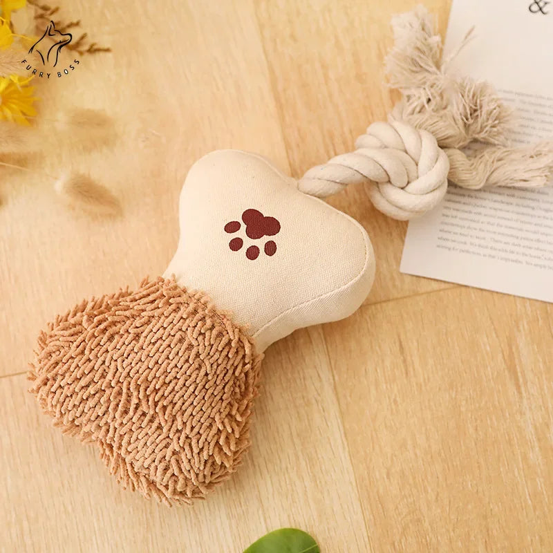 The Plush- Bite-Resistant Interactive Dog Teeth Cleaner