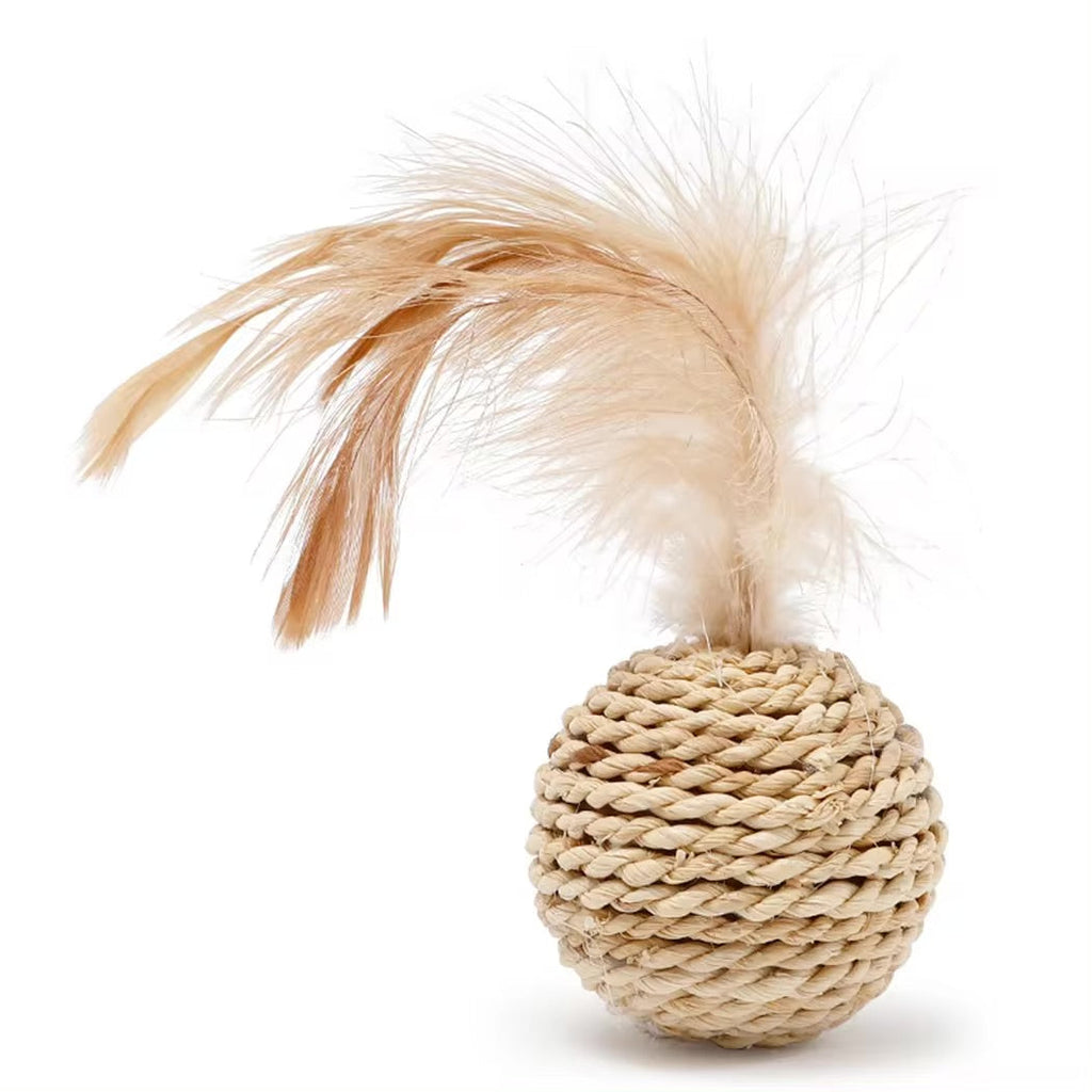 Purrfect Play- Cat Rattan Ball Toys
