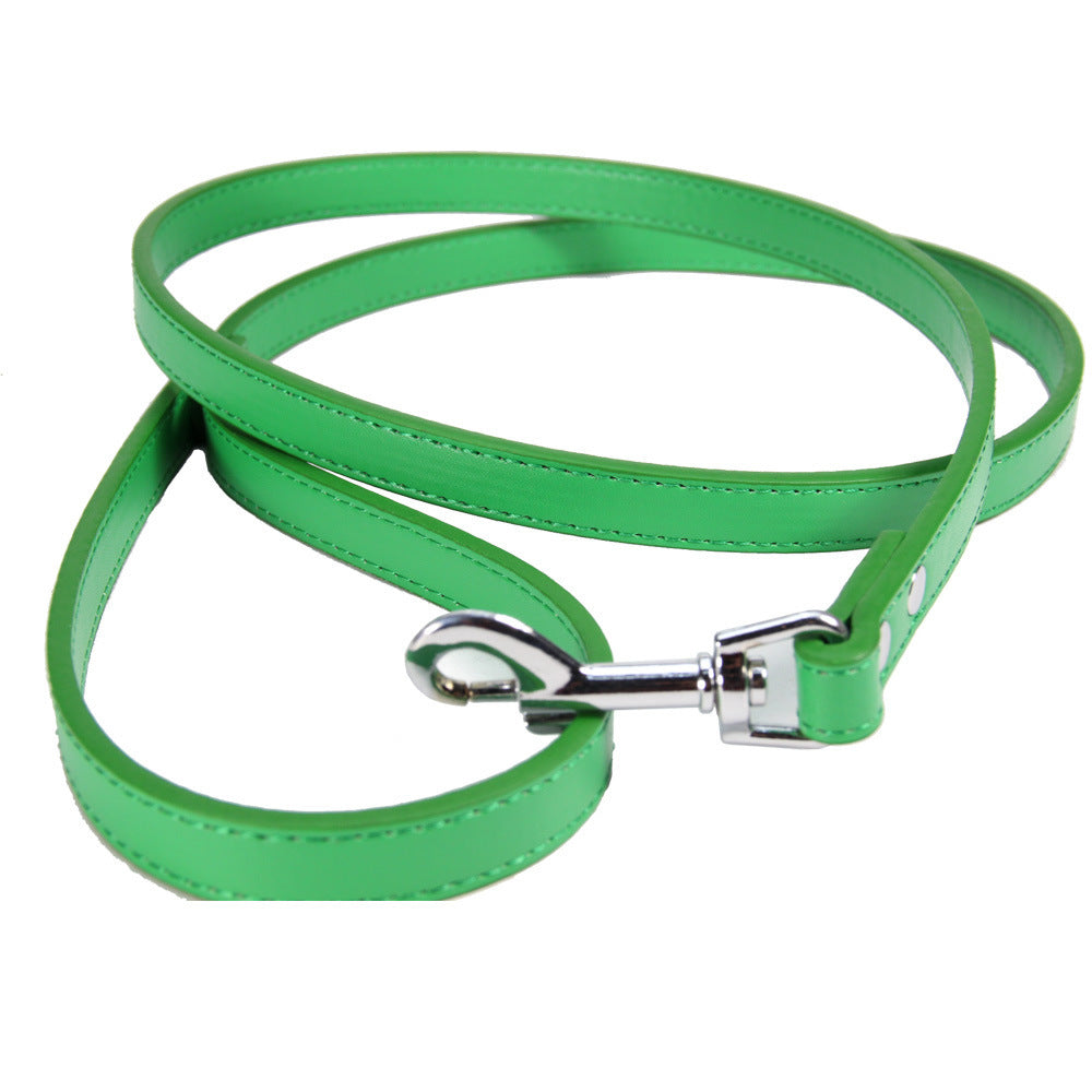 Premium 47-Inch PU Leather Pet Leash - Dog Chain for Style and Control