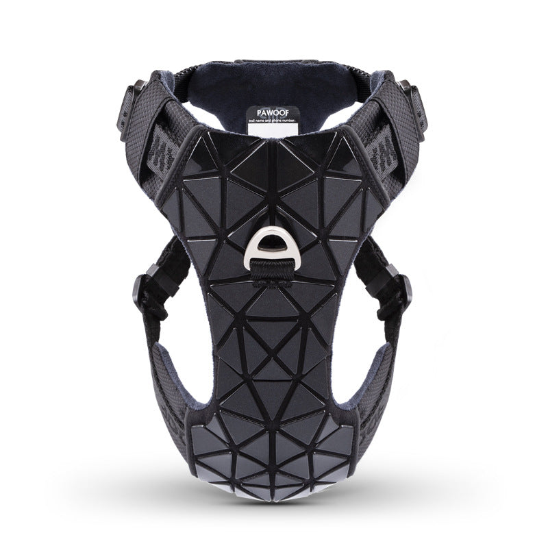 Dog Harness Luxury Shining Collar Set - Fashionable Pet Walking Accessories