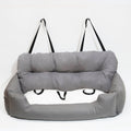 Luxury Dog Car Seat Bed | Detachable Soft Booster Pet Travel Carrier for Back Seat