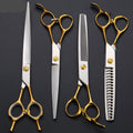Golden Dog Grooming Scissors Set - Pet Scissors