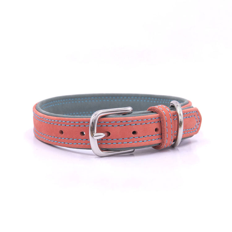 Genuine Leather Pet Leash Collar Set | High Quality Durable Luxury Set